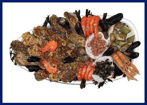 1/ Plateau de fruits de mer COQUILLAGES